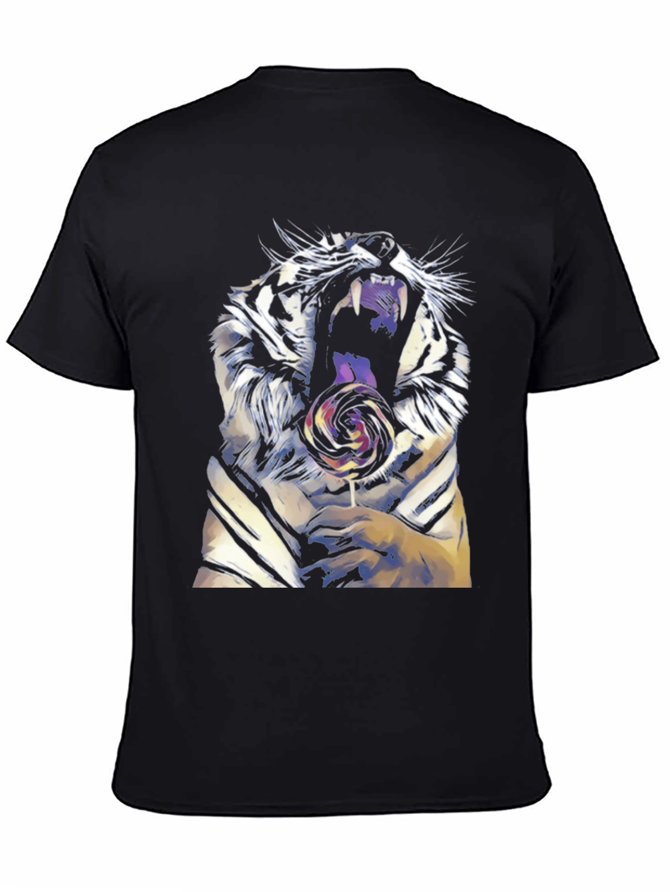 Tiger Lollipop Graphic Tee - Fierce & Fun Style