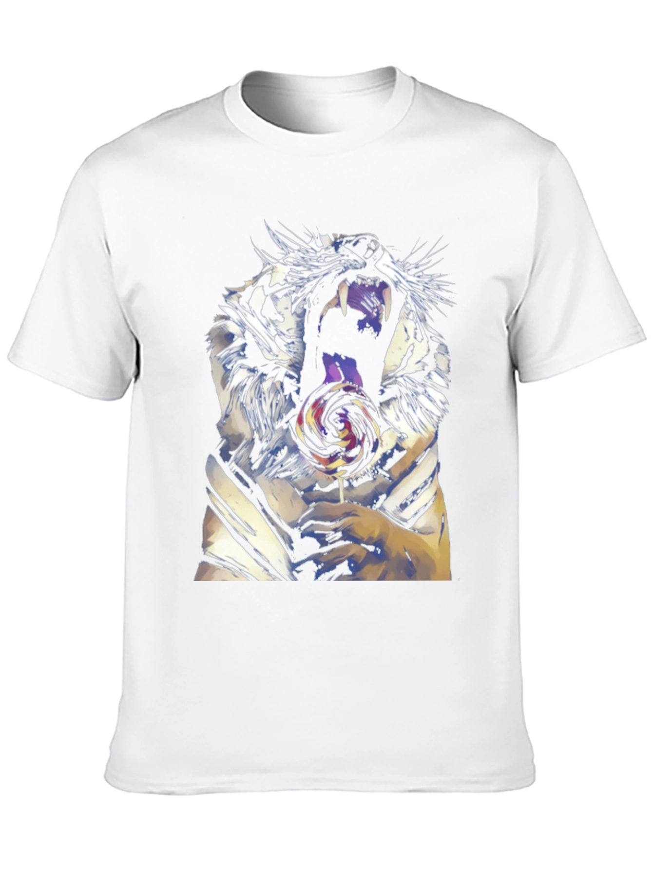 Tiger Lollipop Graphic Tee - Fierce & Fun Style