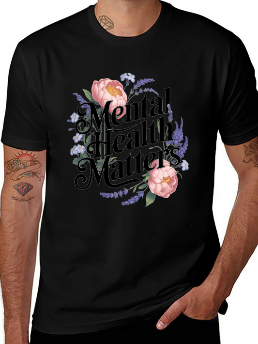 Mental Health Matters Floral T-Shirt