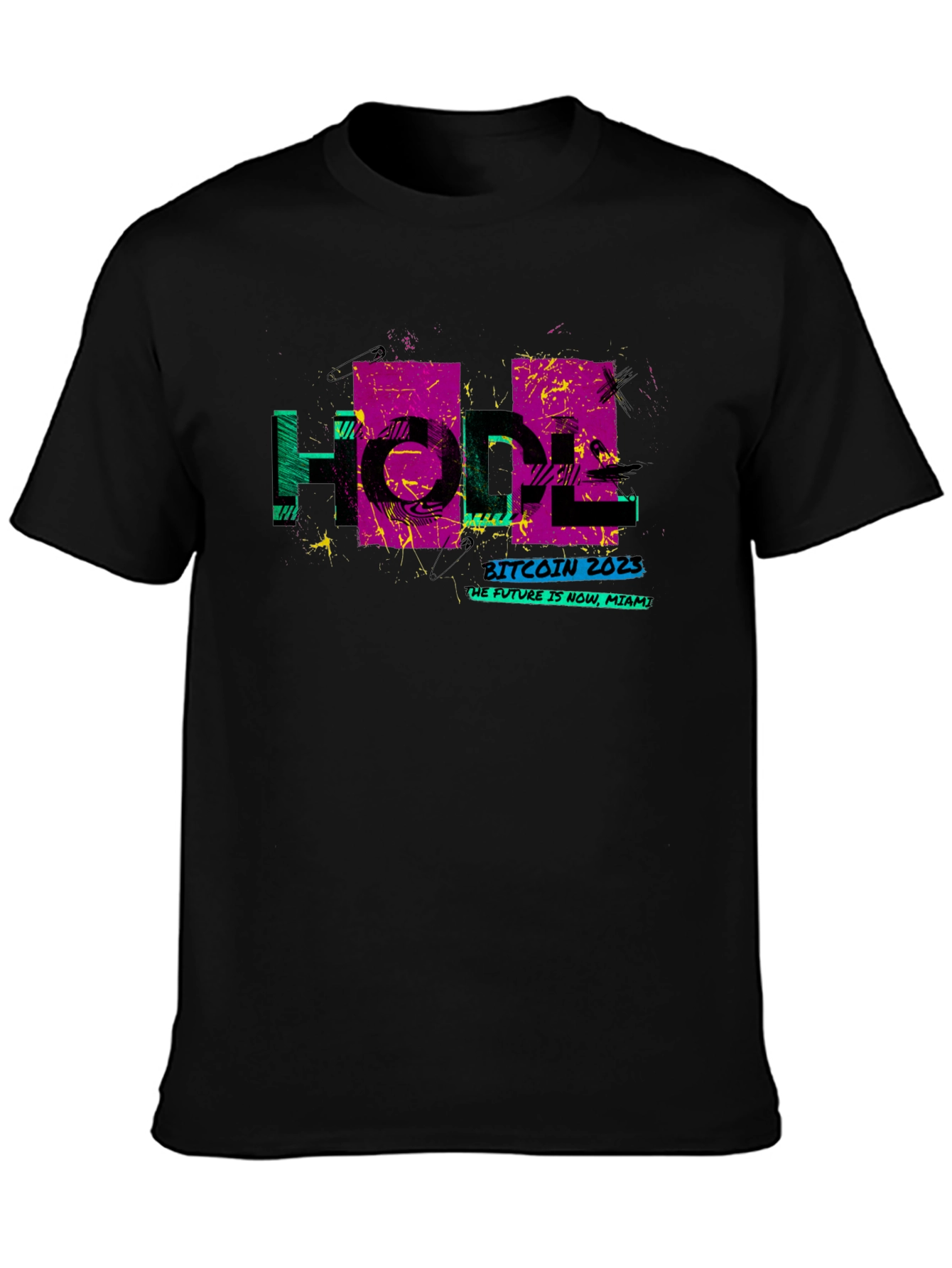 Bitcoin 2023 Miami HODL Graphic T-Shirt