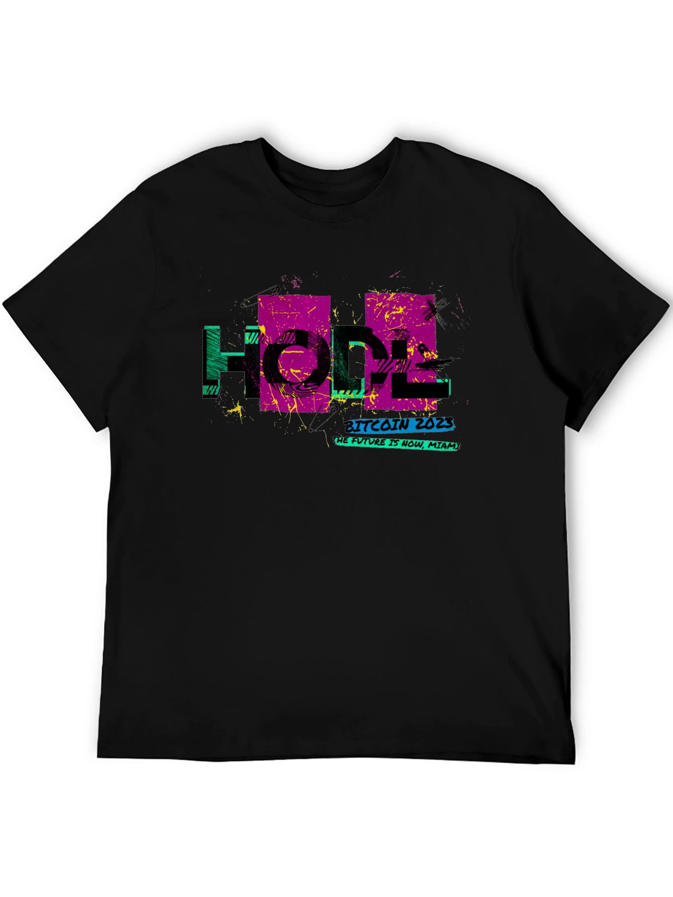 Bitcoin 2023 Miami HODL Graphic T-Shirt