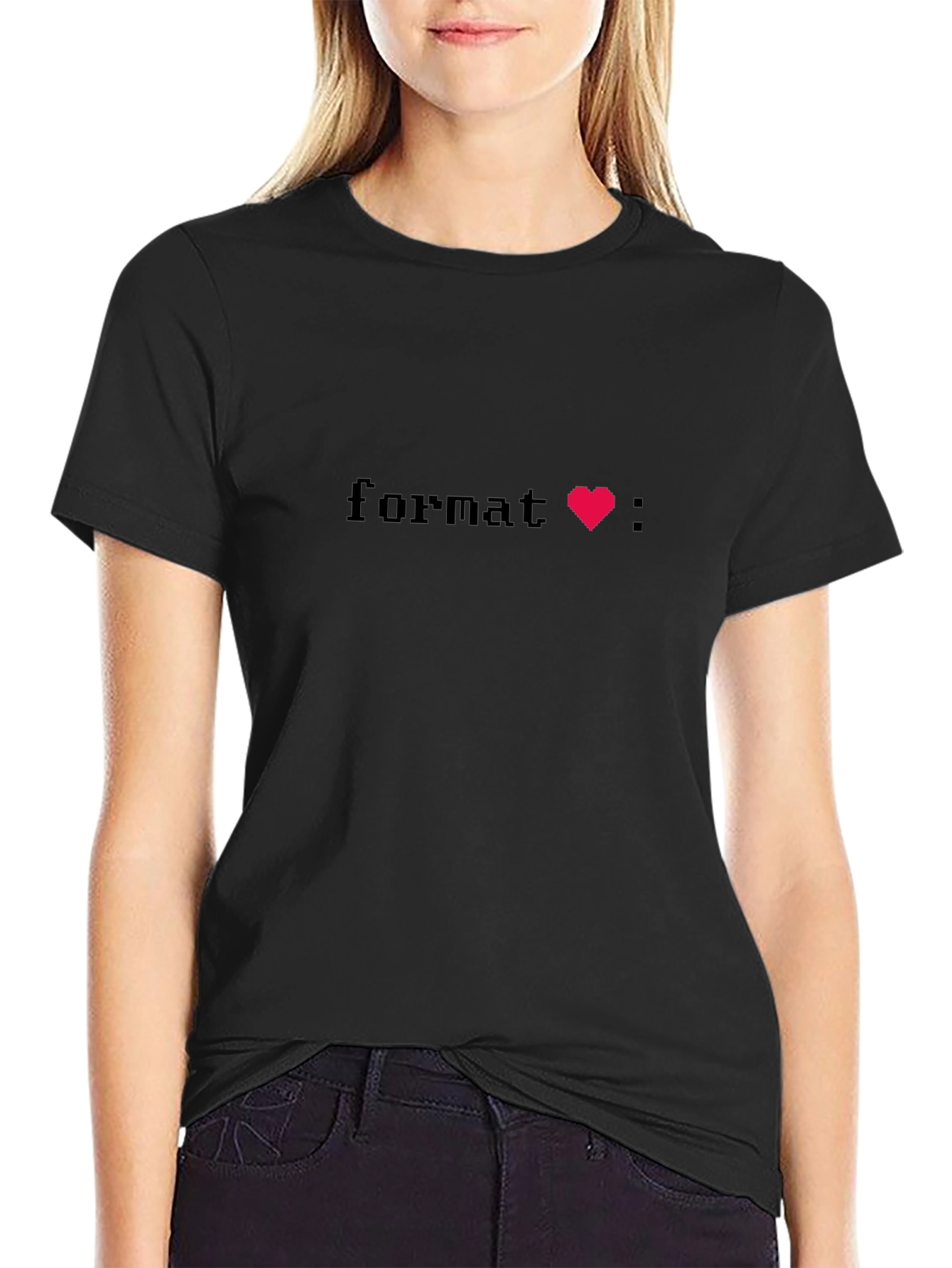 Format Love Pixel Art T-Shirt
