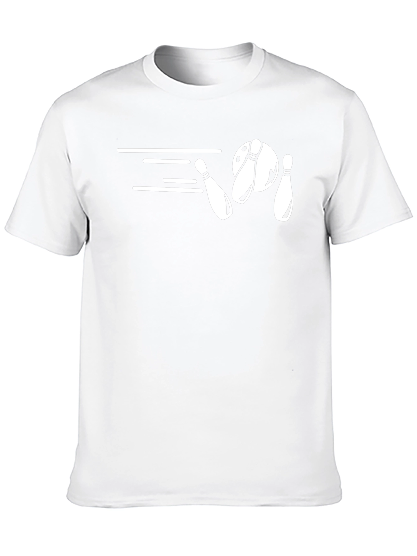 Bowling Strike Graphic Tee - Mens Black T-Shirt
