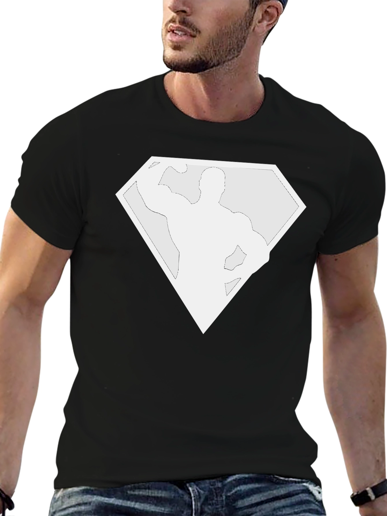 Muscle Man Black T-Shirt