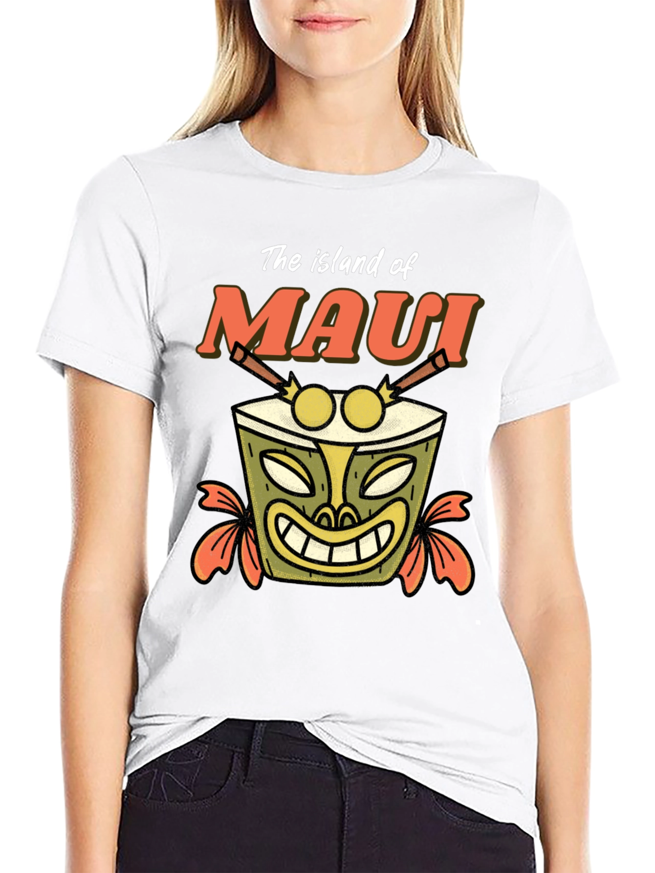 Island of Maui Tiki Drum T-Shirt