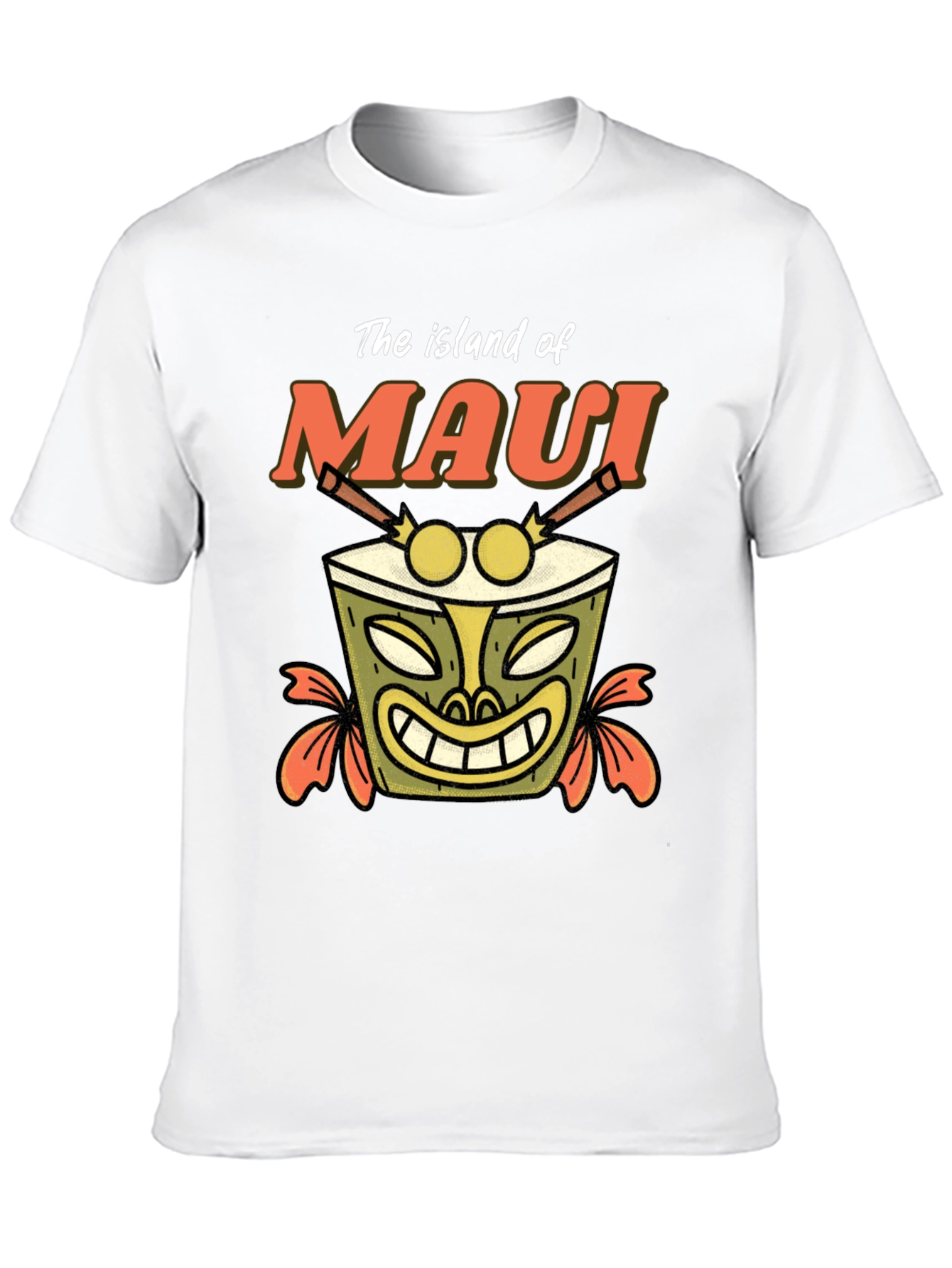 Island of Maui Tiki Drum T-Shirt