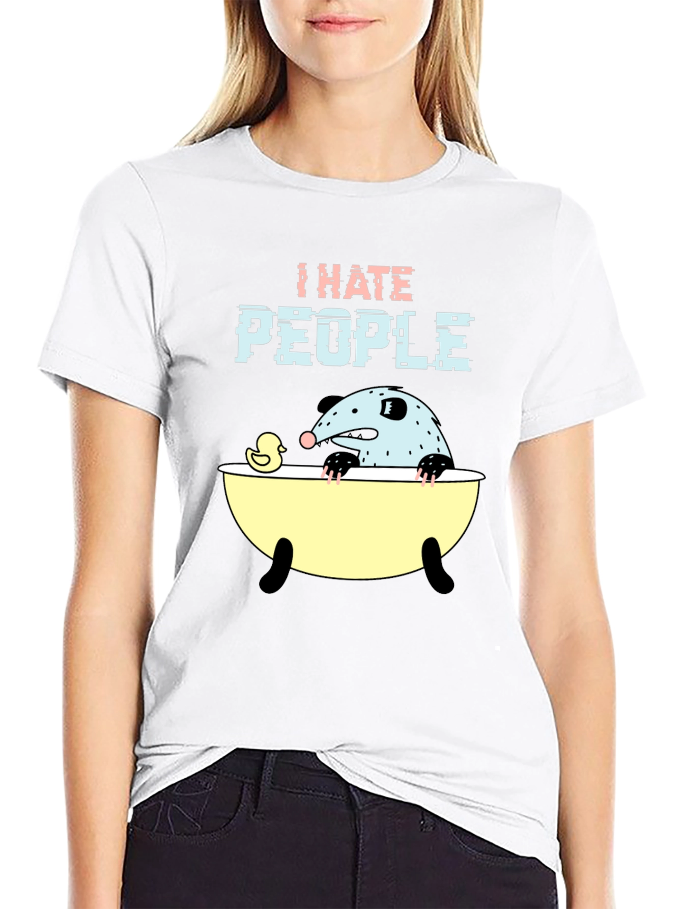 I Hate People Opossum T-Shirt