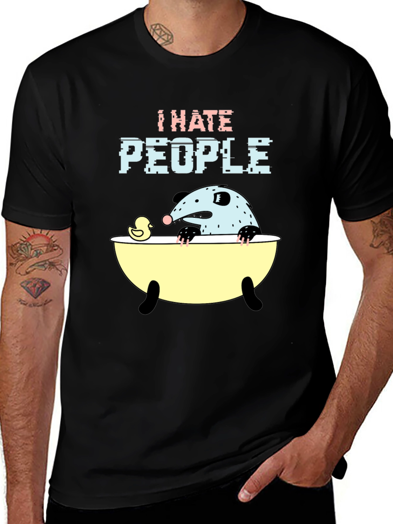 I Hate People Opossum T-Shirt