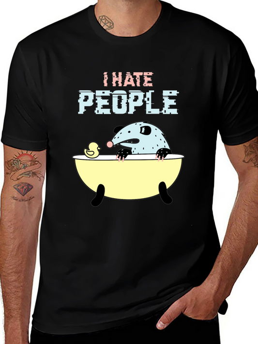 I Hate People Opossum T-Shirt