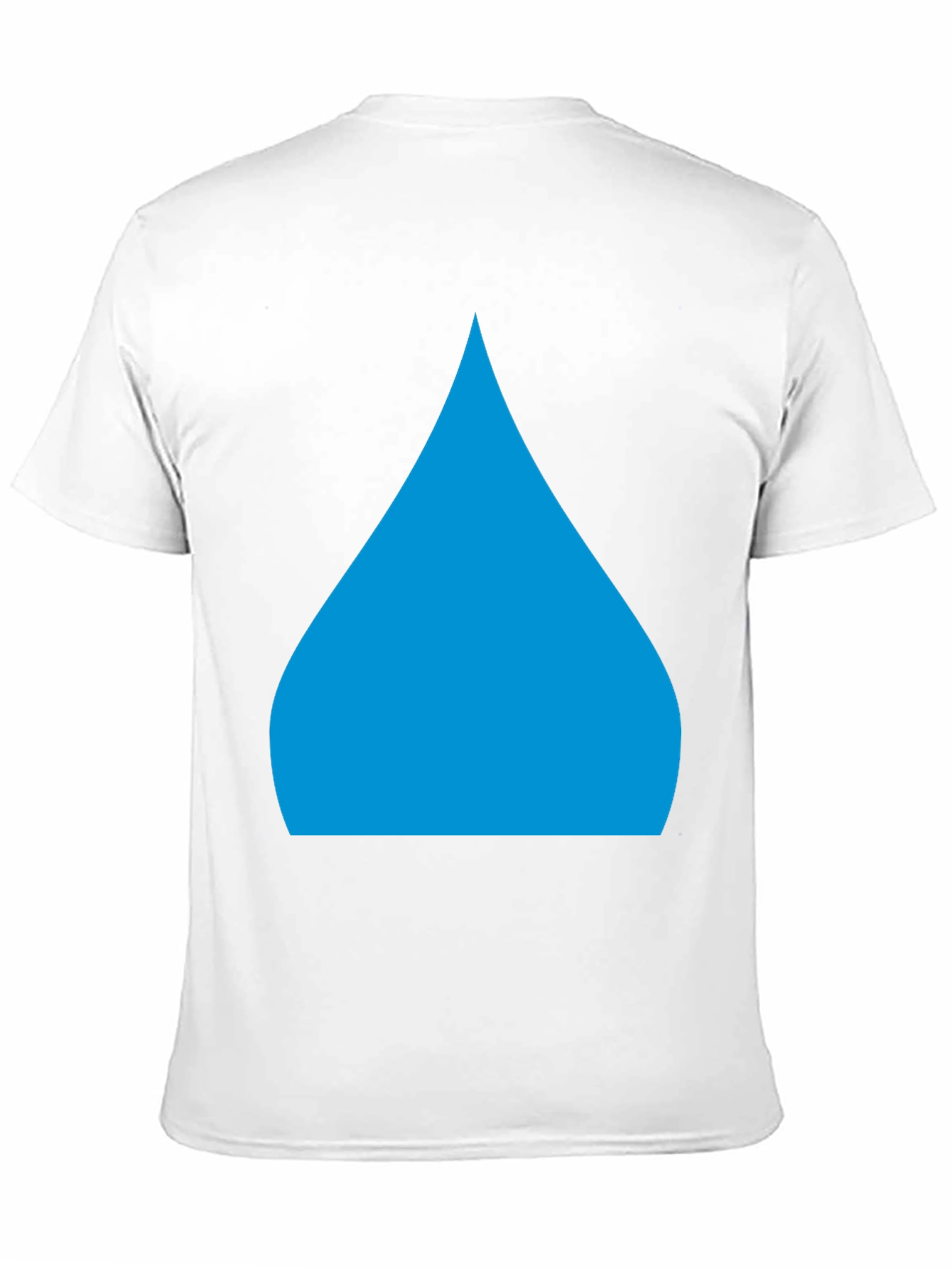 Blue Drop Graphic Black T-Shirt