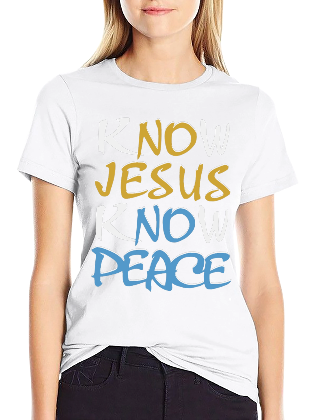 Know Jesus Know Peace Graphic Tee
