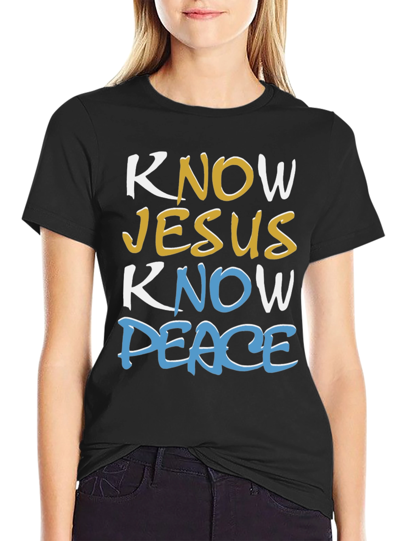 Know Jesus Know Peace Graphic Tee
