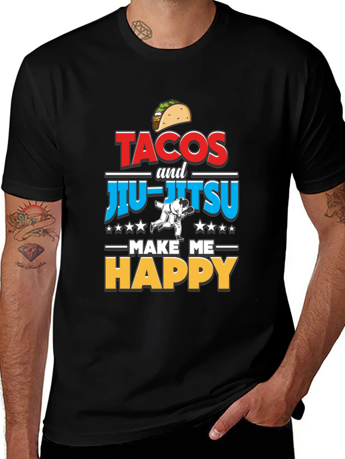 Tacos and Jiu-Jitsu Graphic Tee