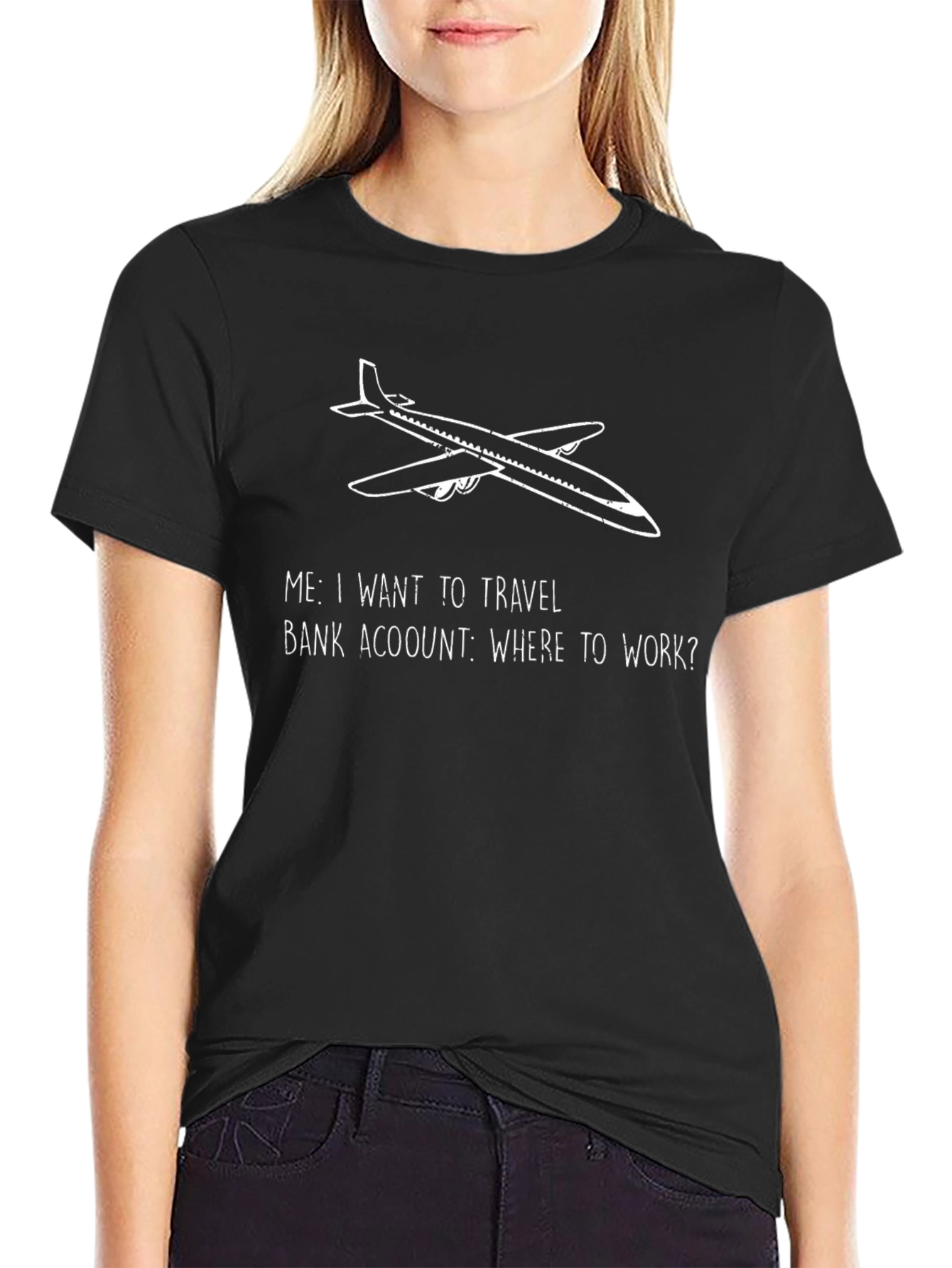 Travel Bug Tee: Airplane Graphic T-Shirt
