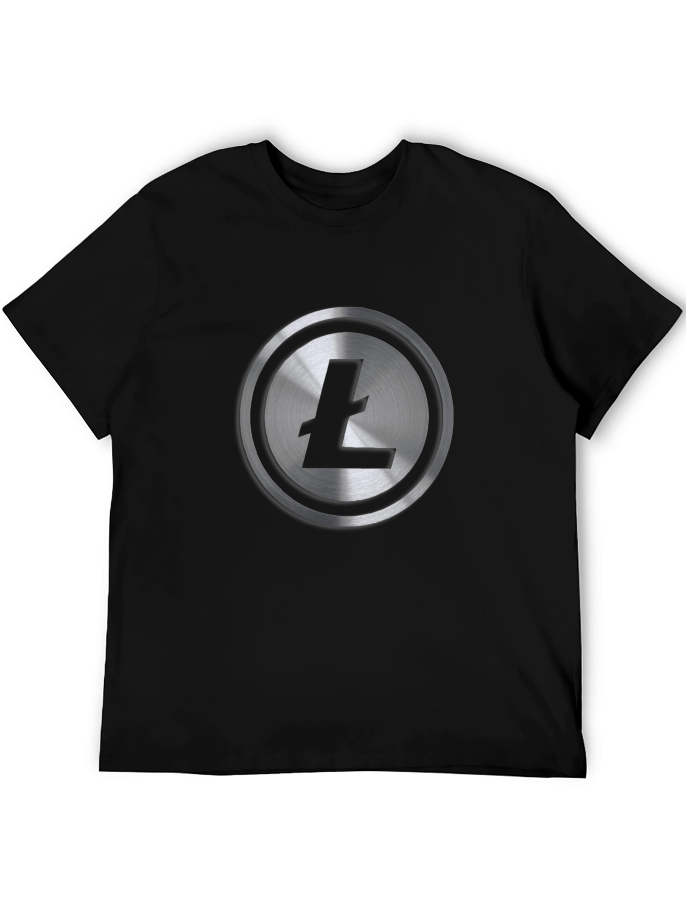 Litecoin Logo Black T-Shirt