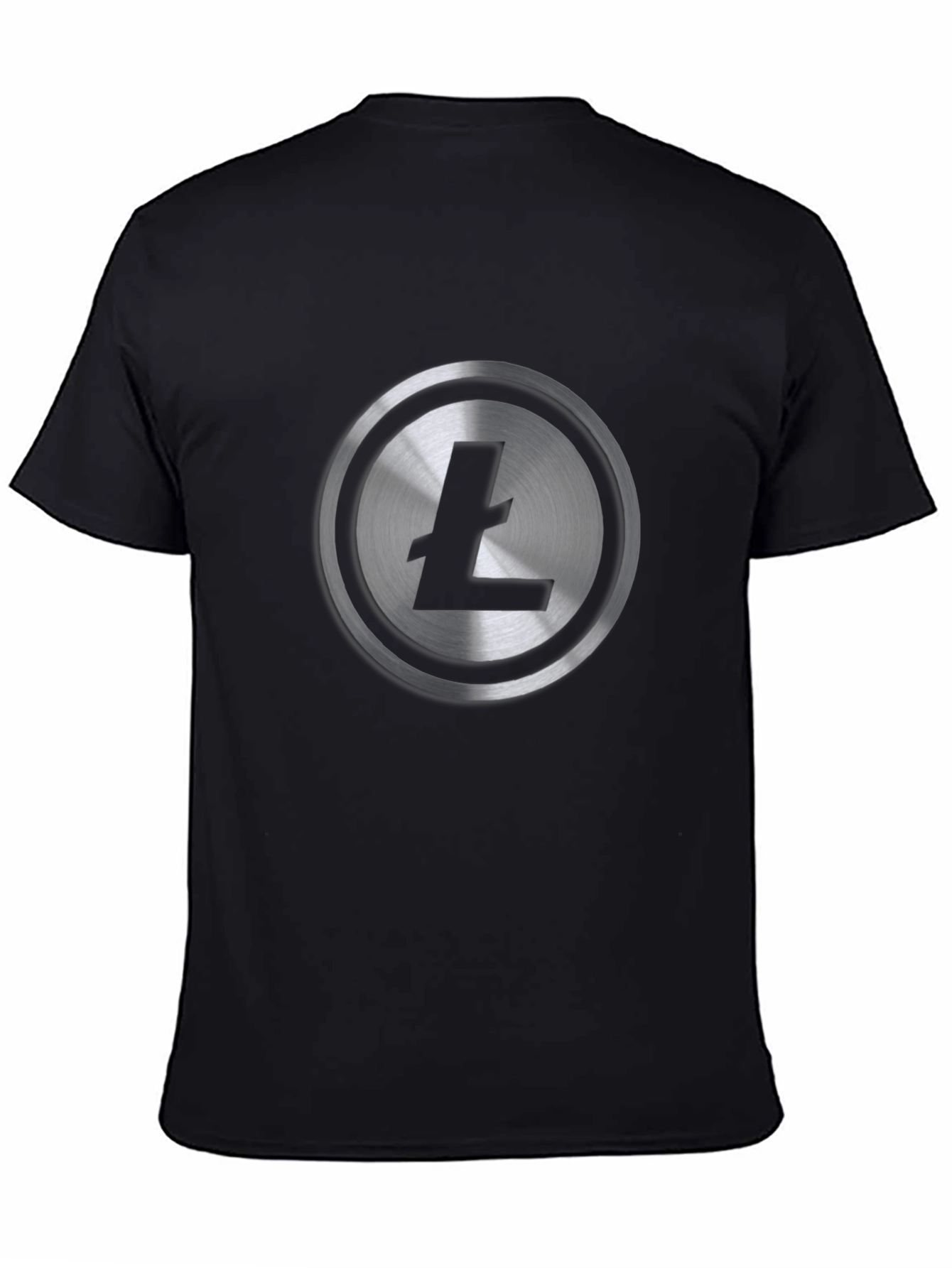 Litecoin Logo Black T-Shirt