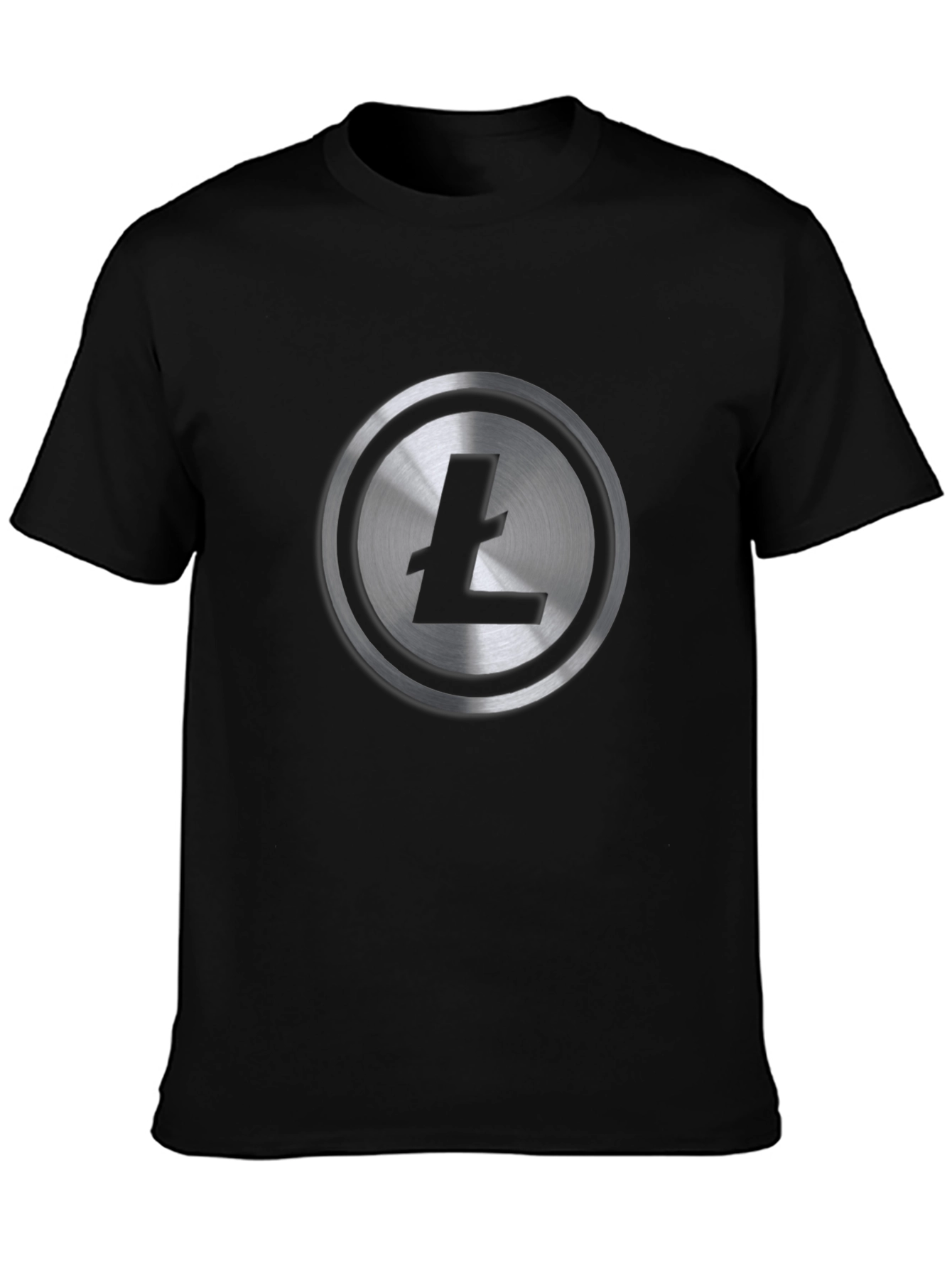 Litecoin Logo Black T-Shirt