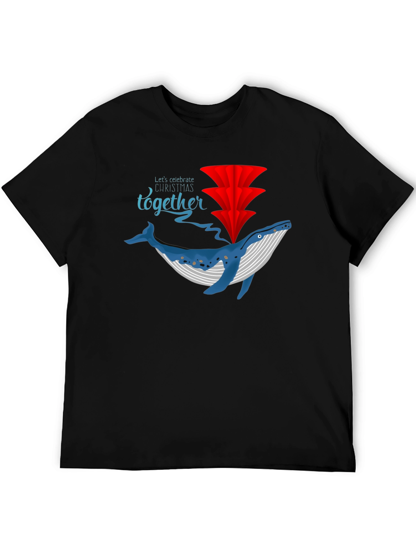Festive Whale Christmas Tee