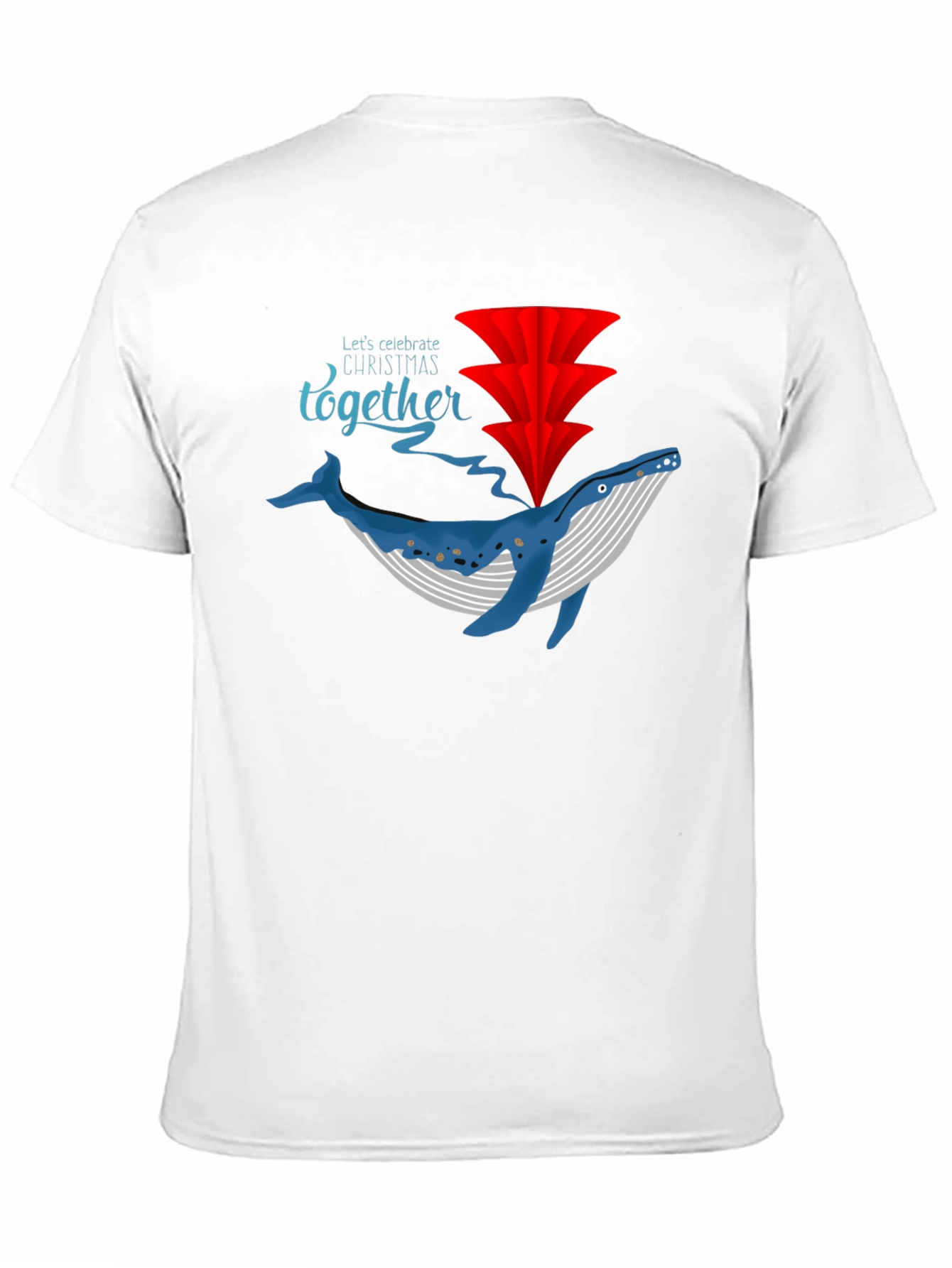 Festive Whale Christmas Tee