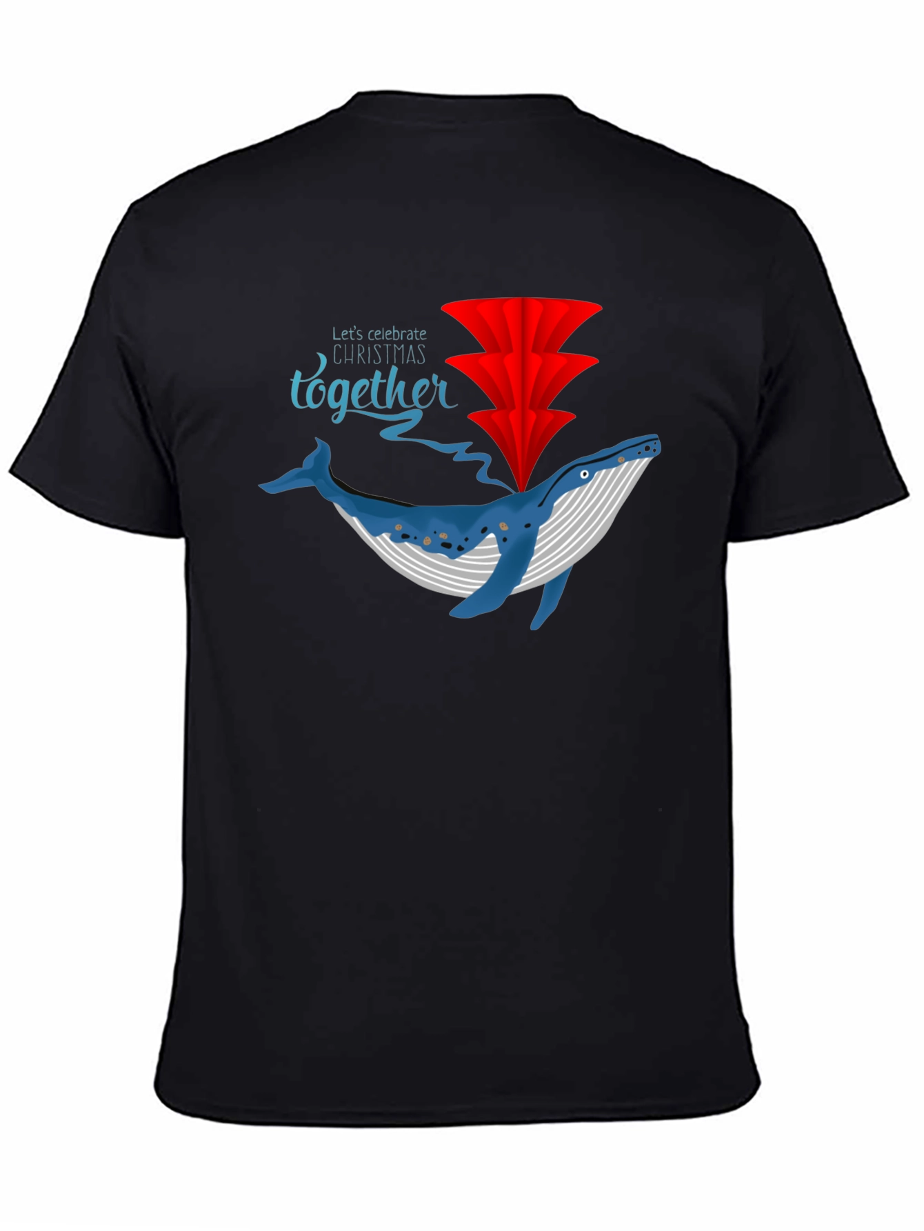 Festive Whale Christmas Tee