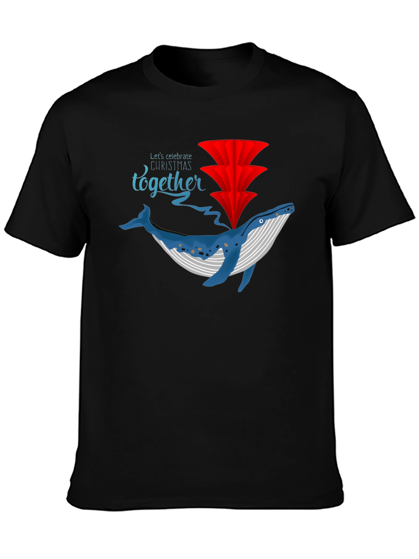 Festive Whale Christmas Tee