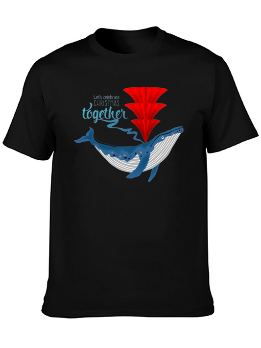 Festive Whale Christmas Tee