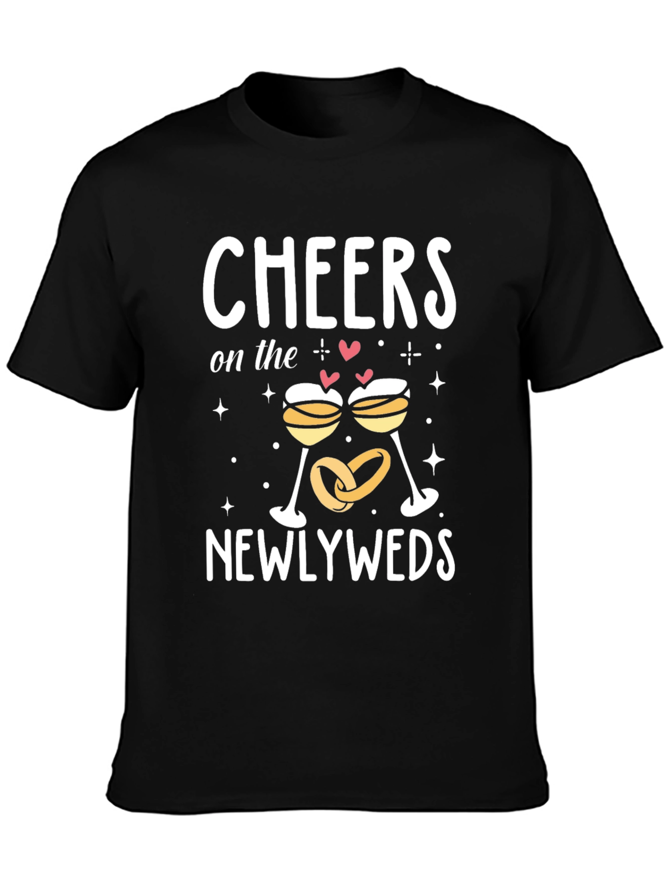 Cheers Newlyweds T-Shirt - Wedding Celebration