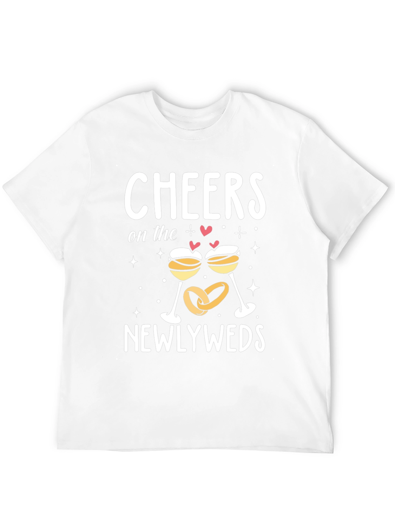 Cheers Newlyweds T-Shirt - Wedding Celebration