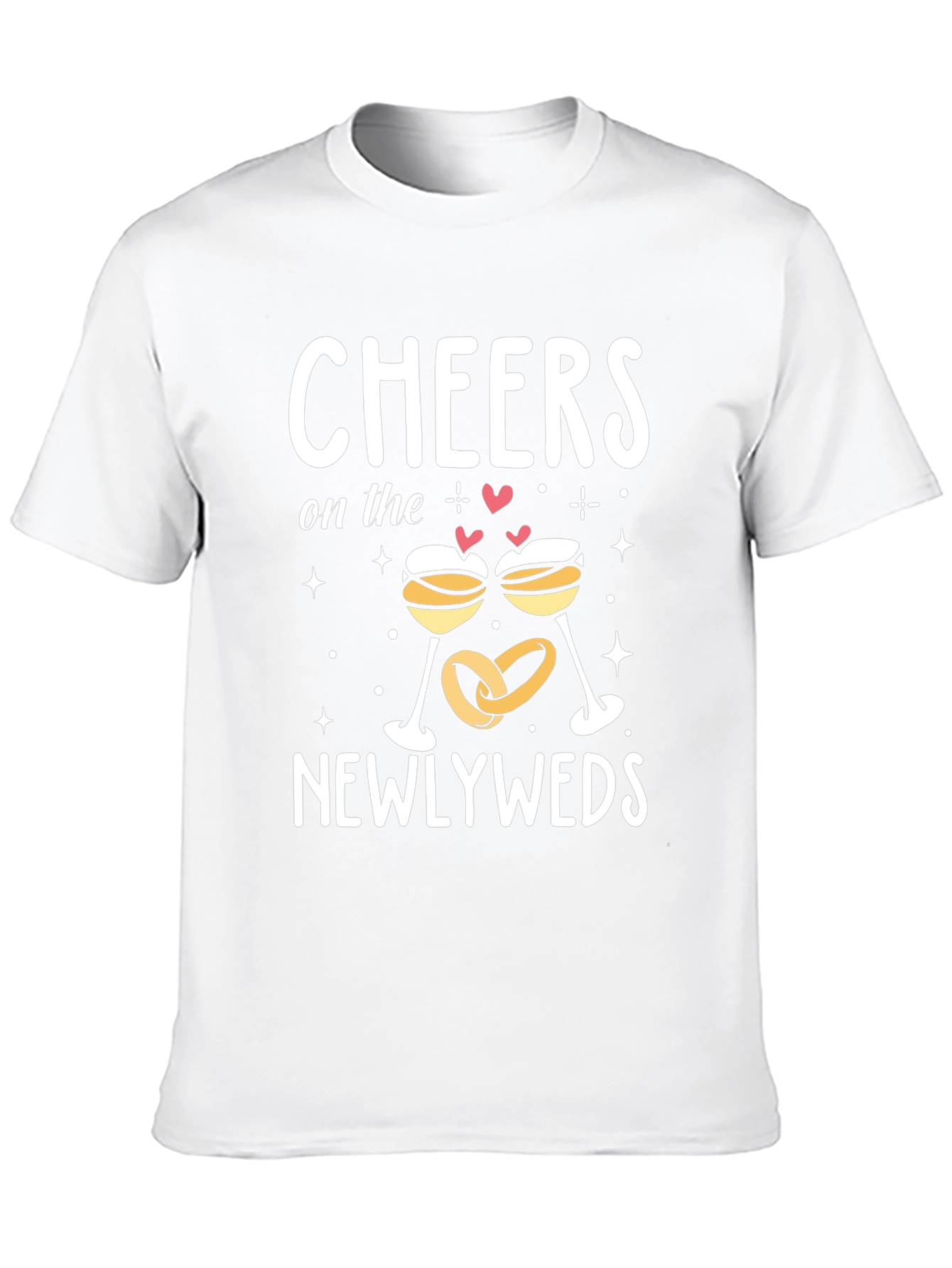 Cheers Newlyweds T-Shirt - Wedding Celebration
