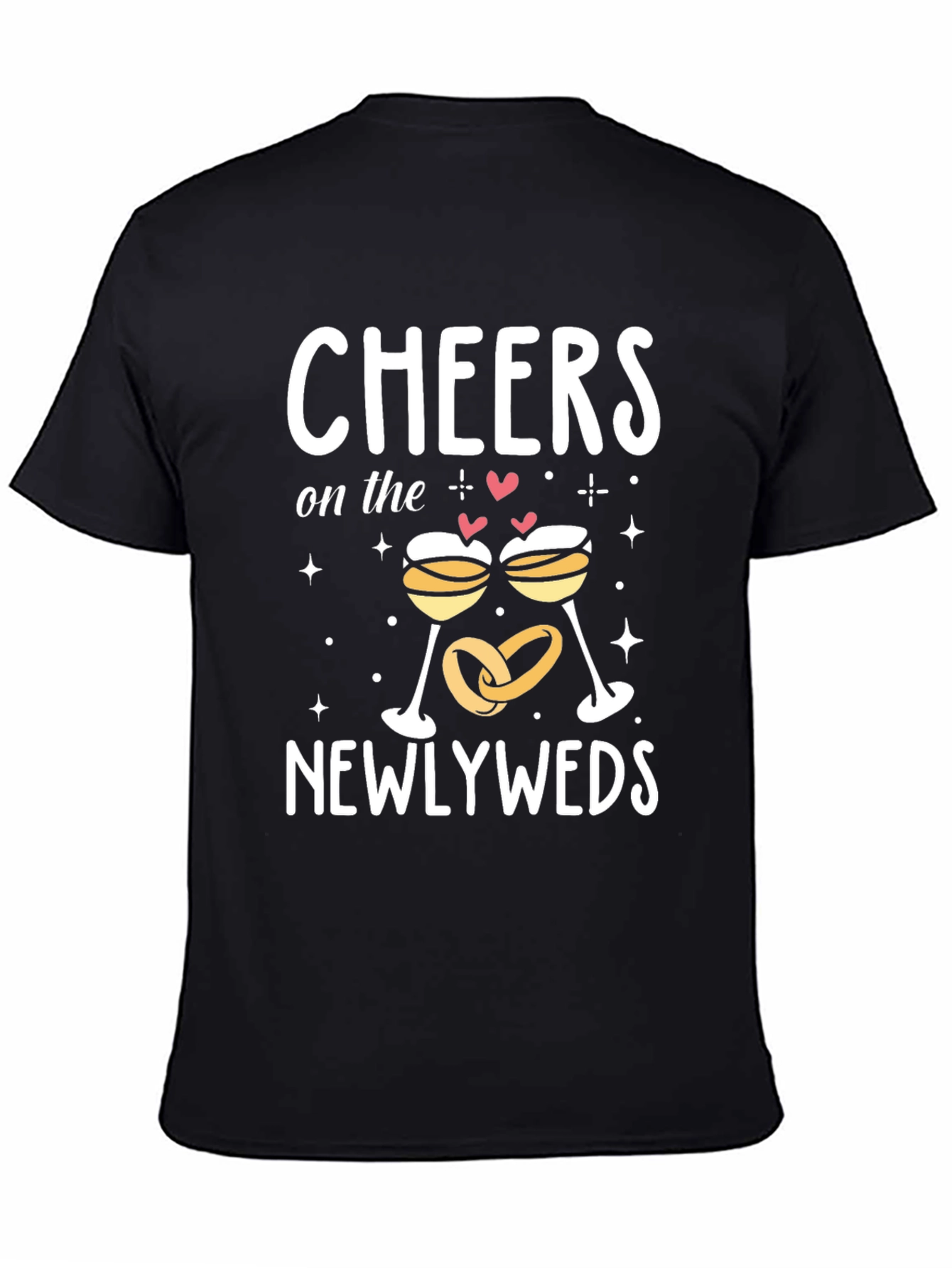 Cheers Newlyweds T-Shirt - Wedding Celebration