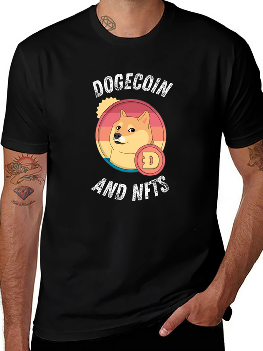 DogeCoin and NFTs T-Shirt - Black Crypto Tee
