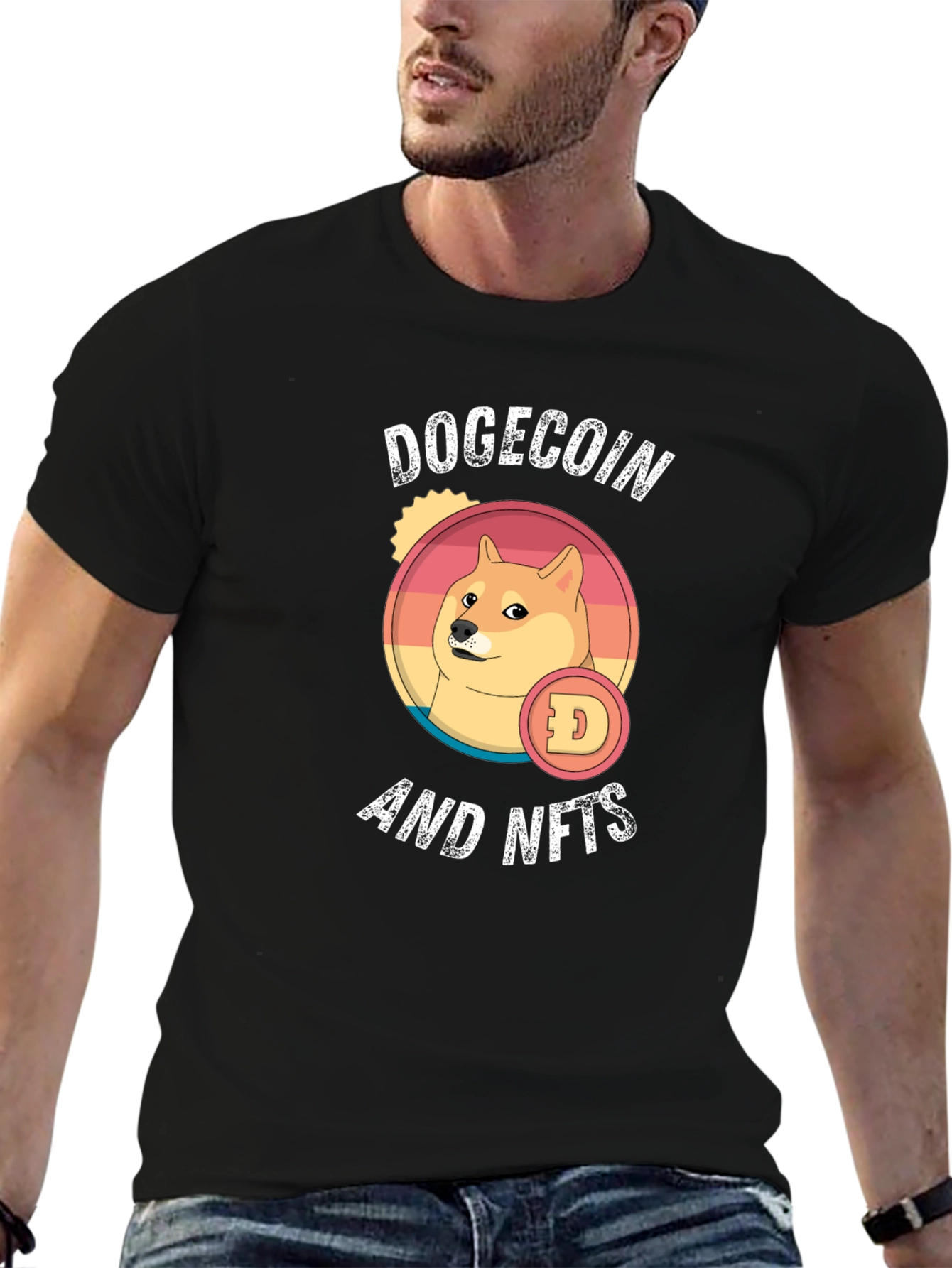 DogeCoin and NFTs T-Shirt - Black Crypto Tee