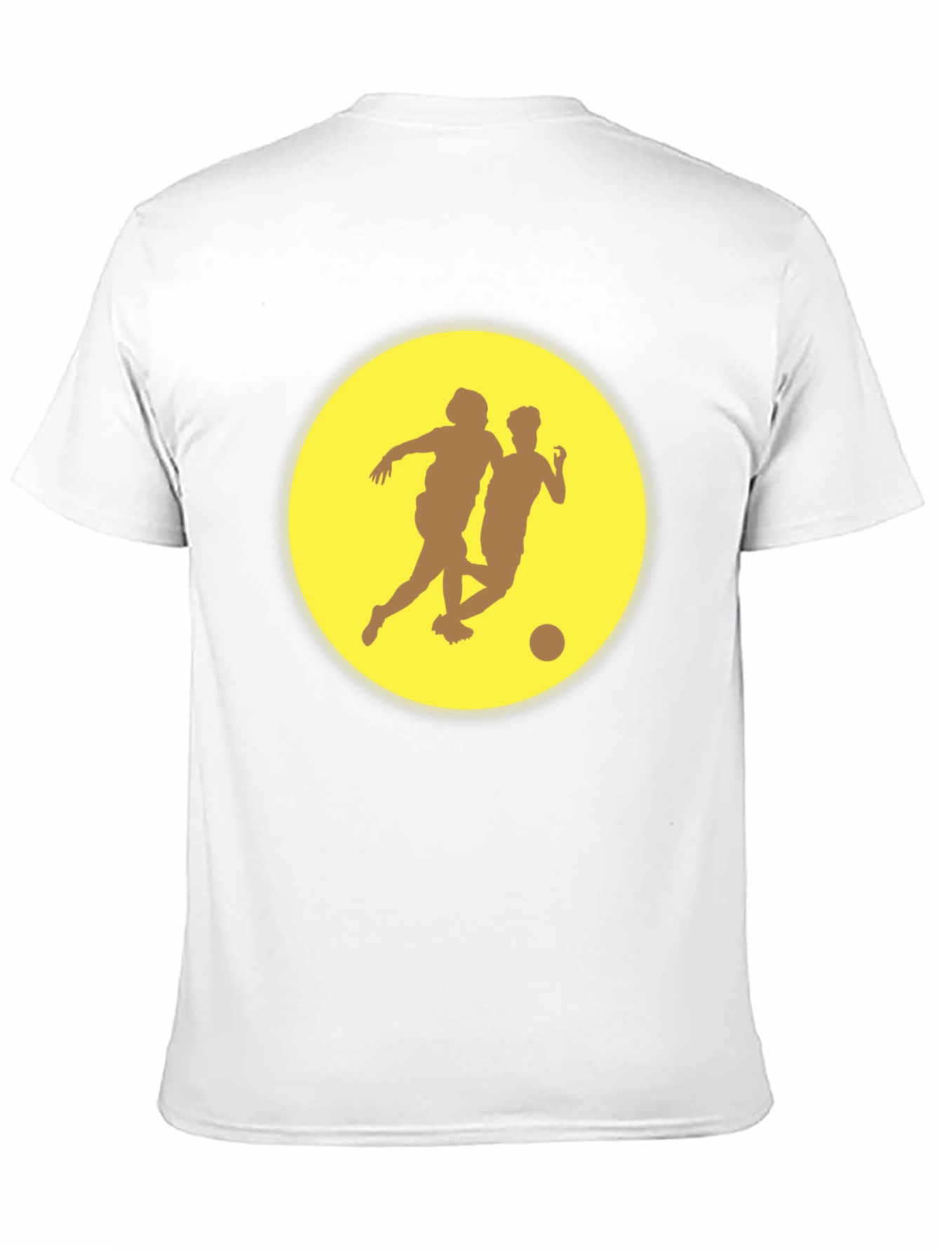 Soccer Players Graphic Tee - Black Casual T-Shirt