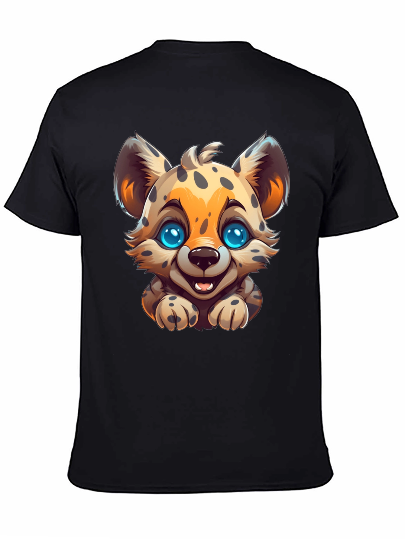 Cute Cheetah Graphic Tee - Black Animal Print Shirt