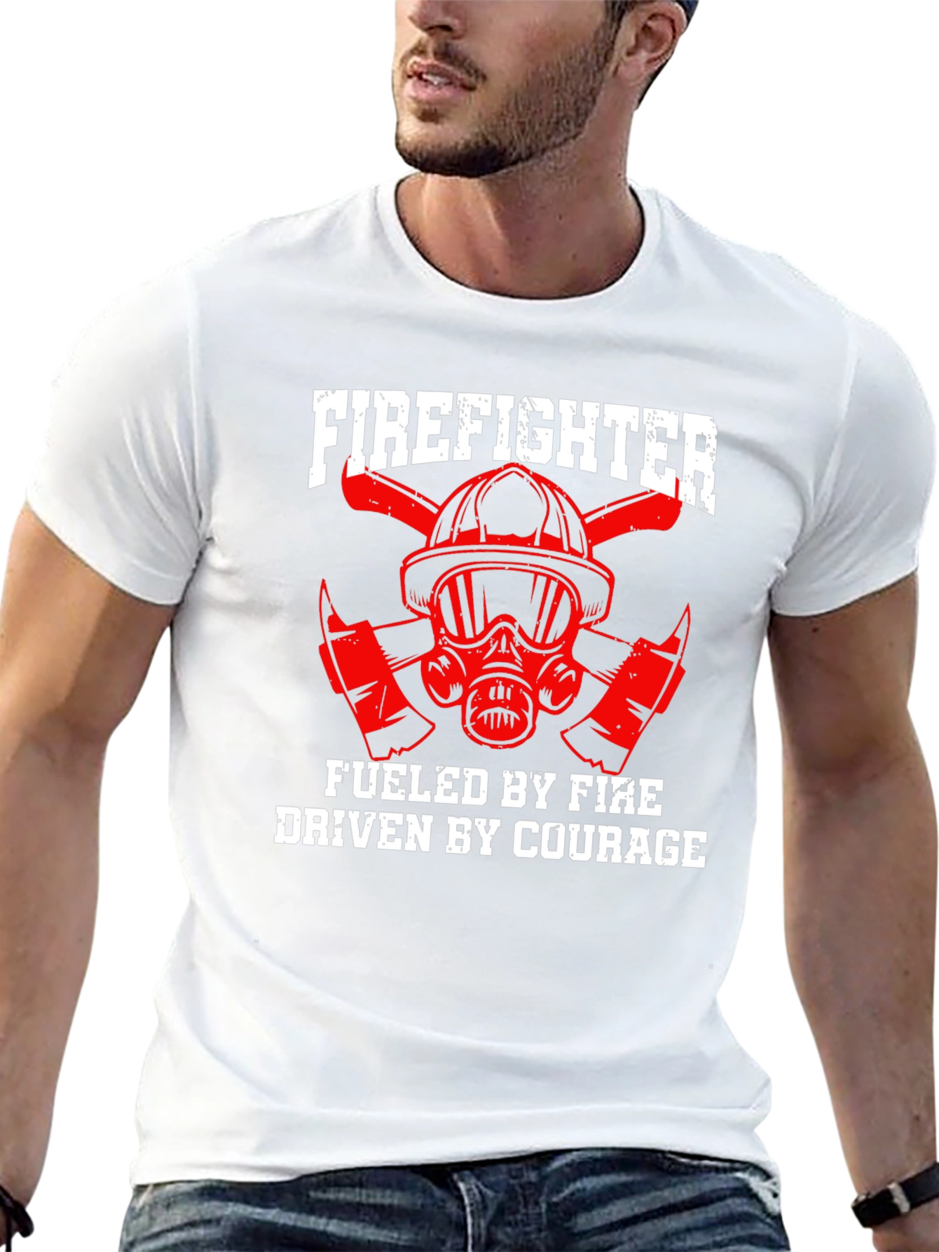 Firefighter Fueled By Fire Driven By Courage T-Shirt