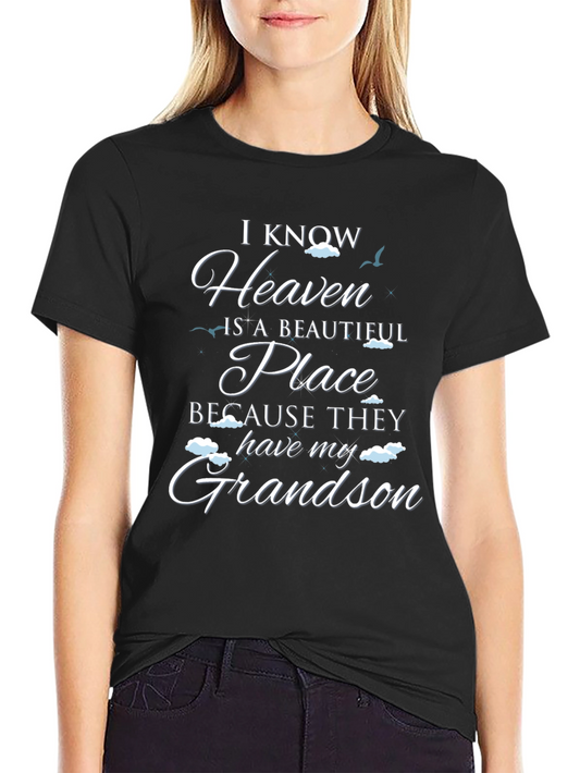 Heavenly Grandson Graphic Tee - Remembrance Shirt