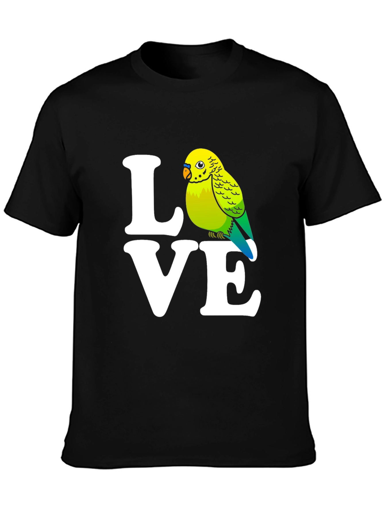 Love Bird Graphic T-Shirt - Parrot Lover Tee