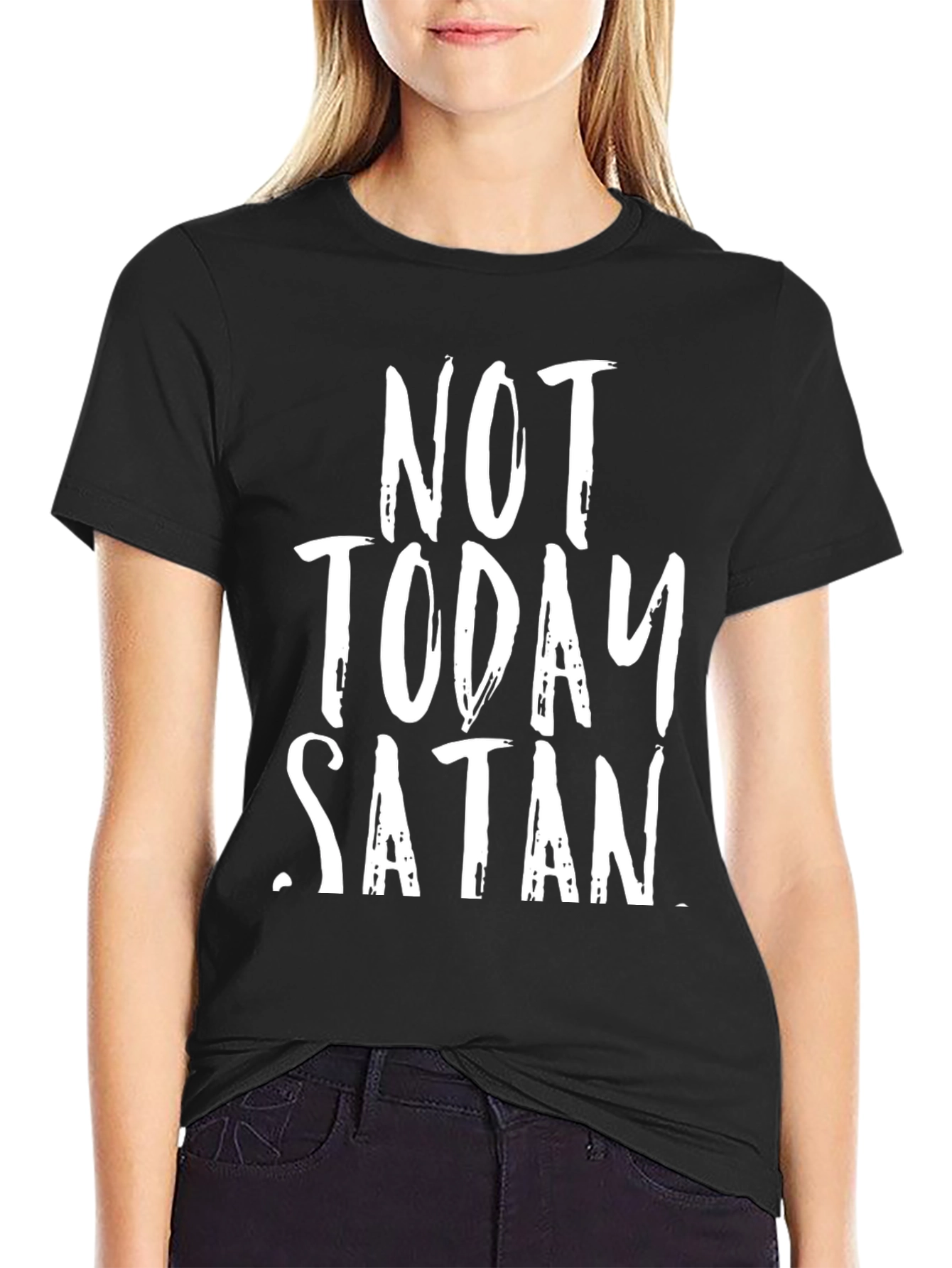 Not Today Satan Graphic Tee