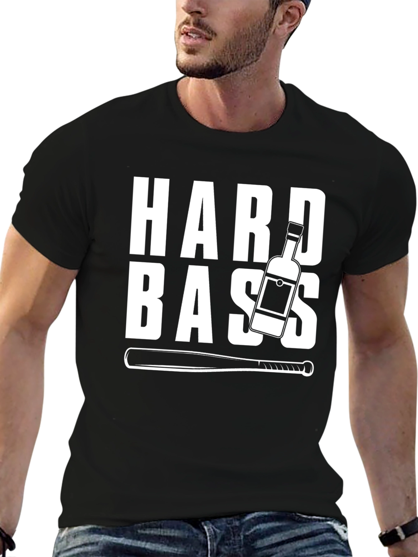 Hard Bass T-Shirt - Funny Graphic Tee