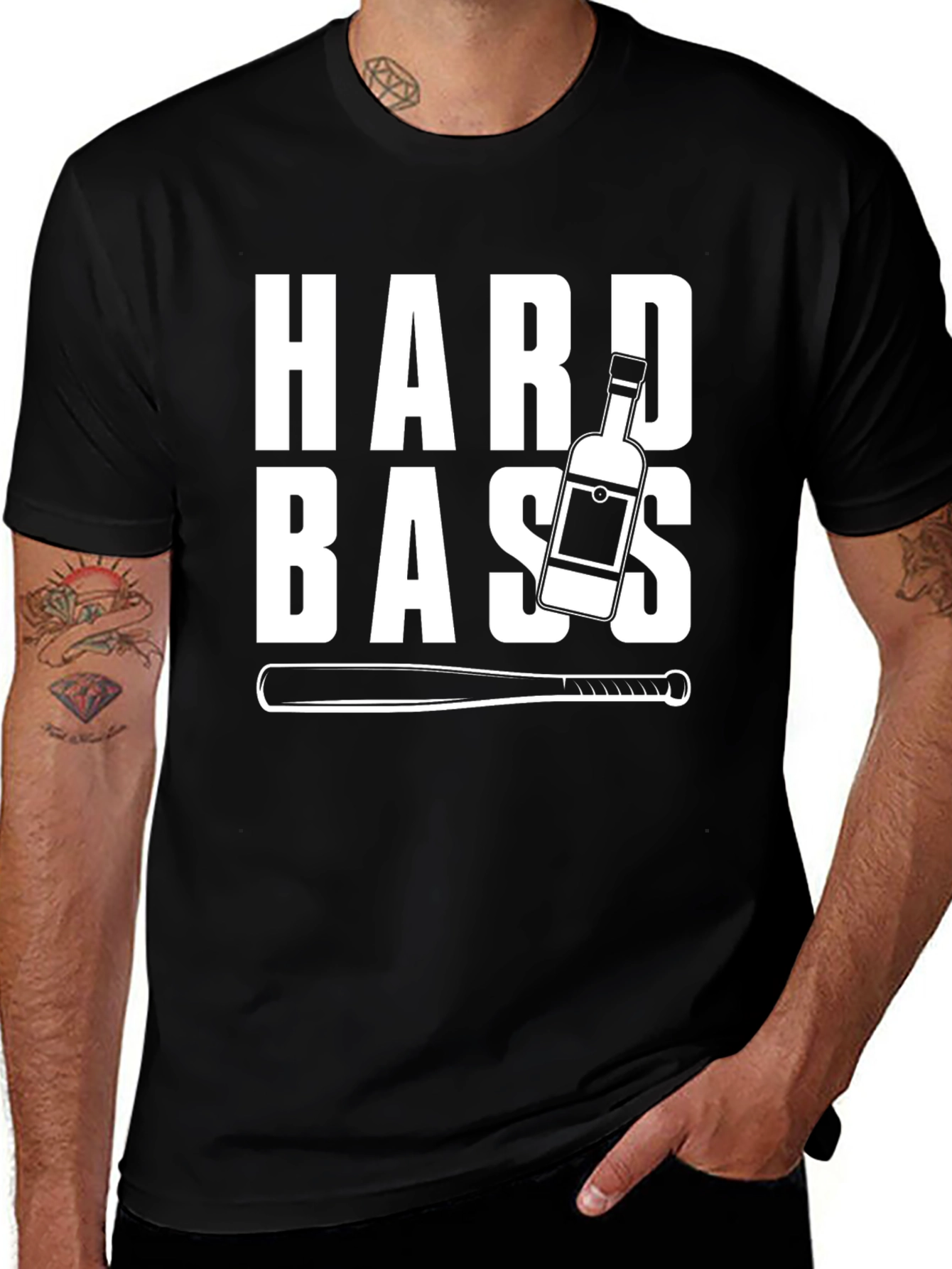 Hard Bass T-Shirt - Funny Graphic Tee