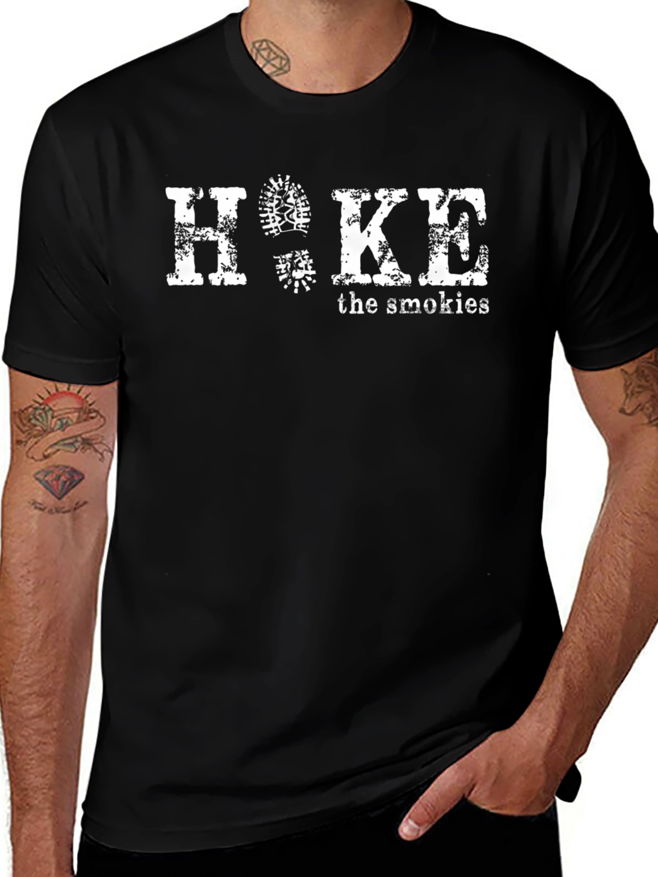 Hike The Smokies Black T-Shirt