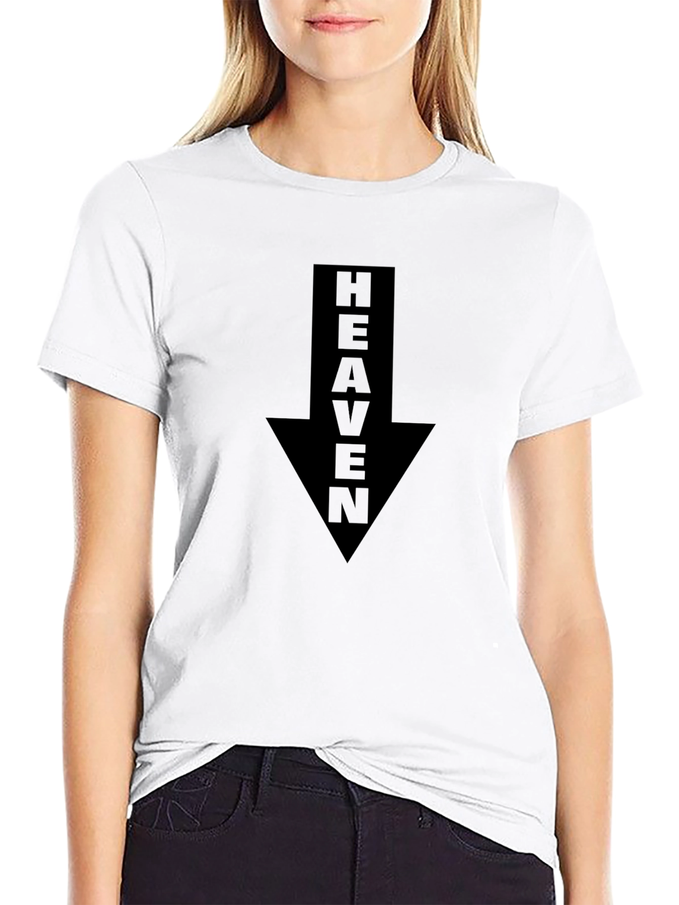 Heaven Arrow T-Shirt: Downward Pointing Graphic Tee