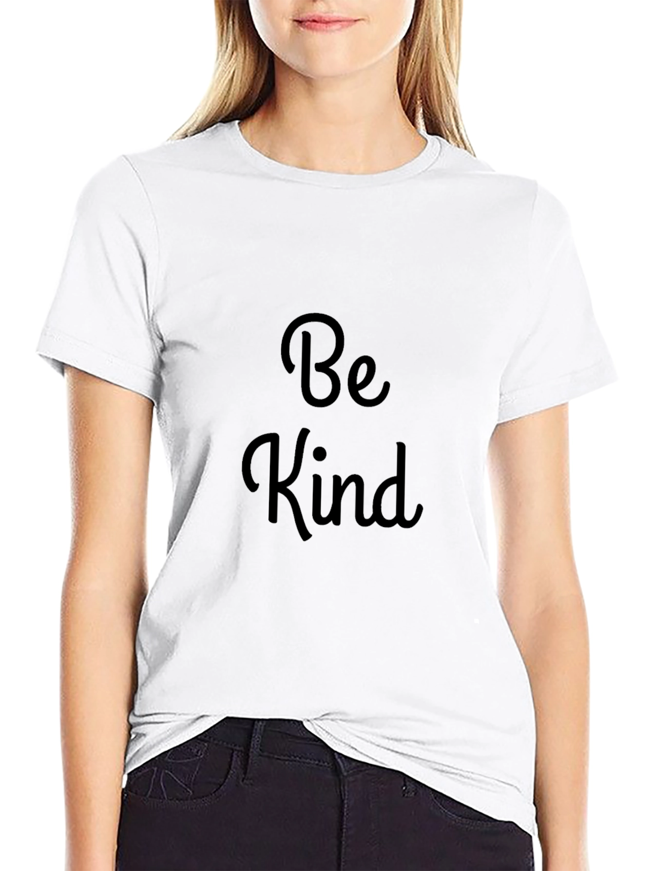 Be Kind Black T-Shirt - Soft & Stylish