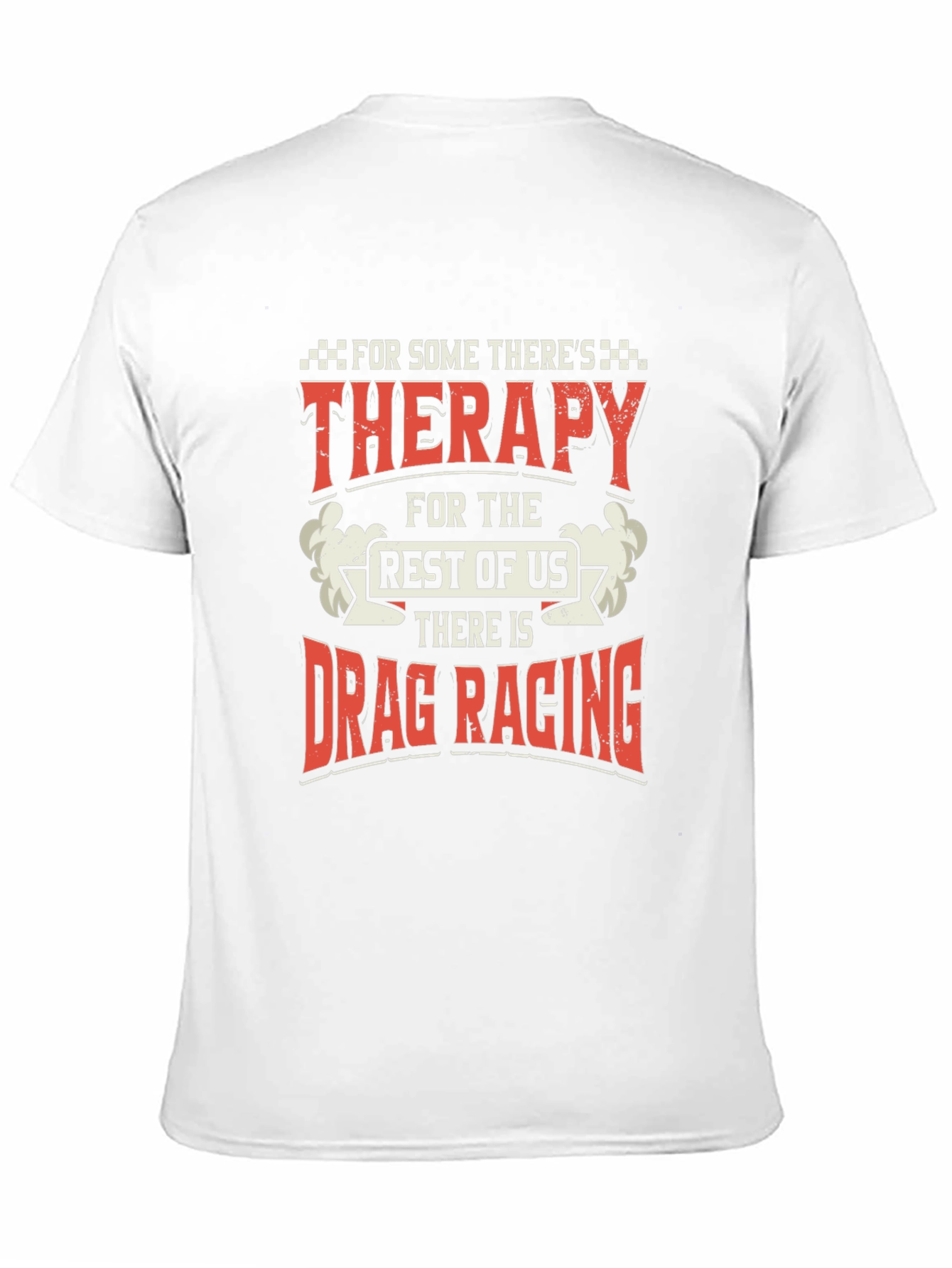 Drag Racing Therapy Graphic T-Shirt - Black