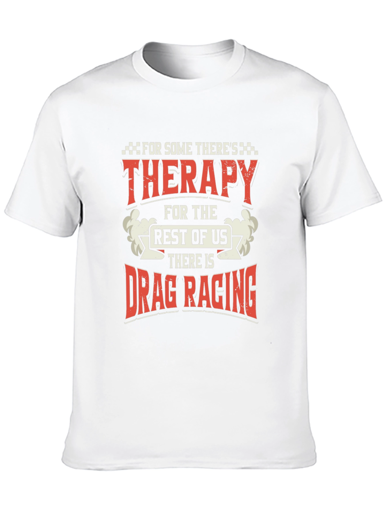Drag Racing Therapy Graphic T-Shirt - Black