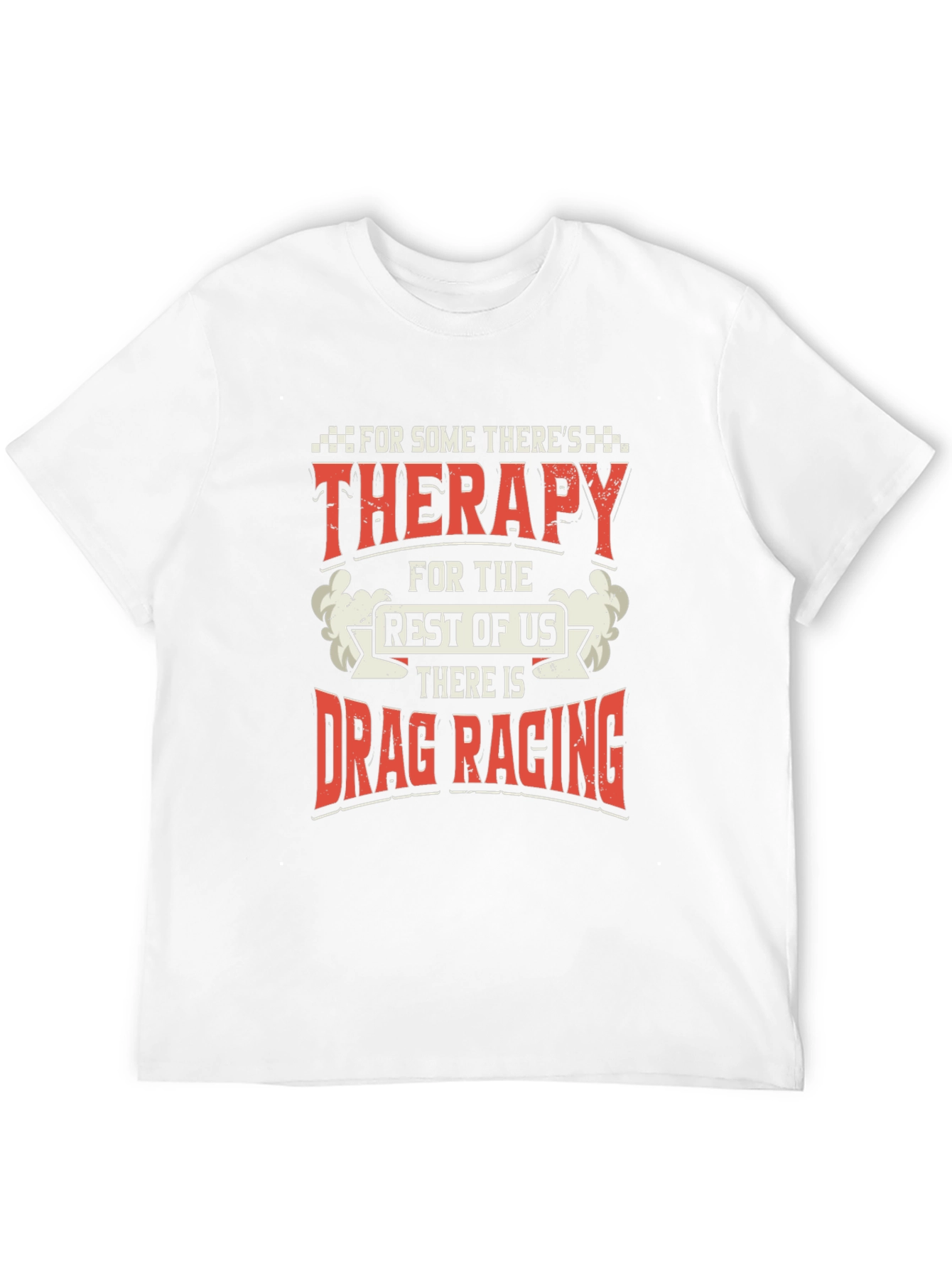 Drag Racing Therapy Graphic T-Shirt - Black