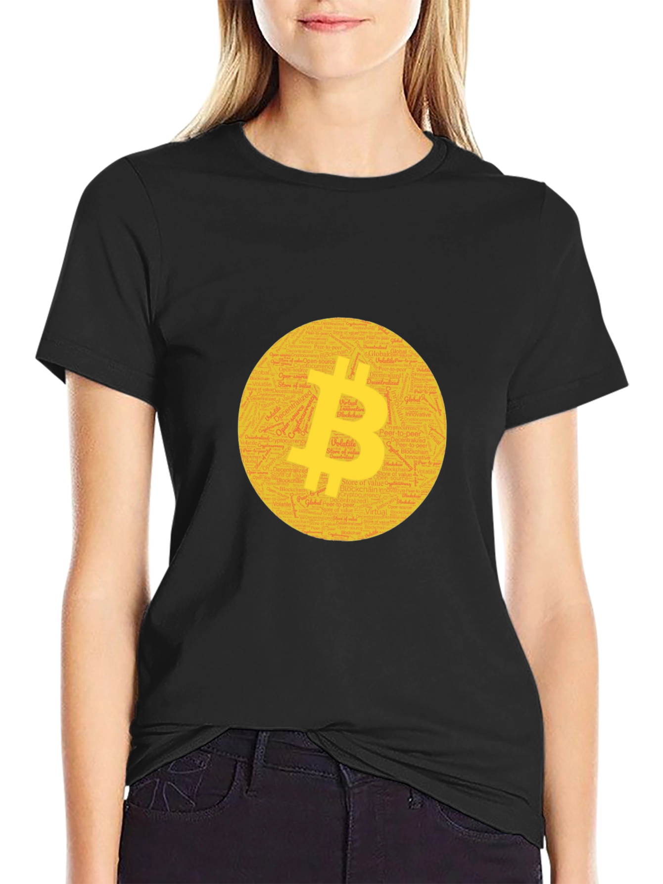 Bitcoin Crypto T-Shirt Black Tee