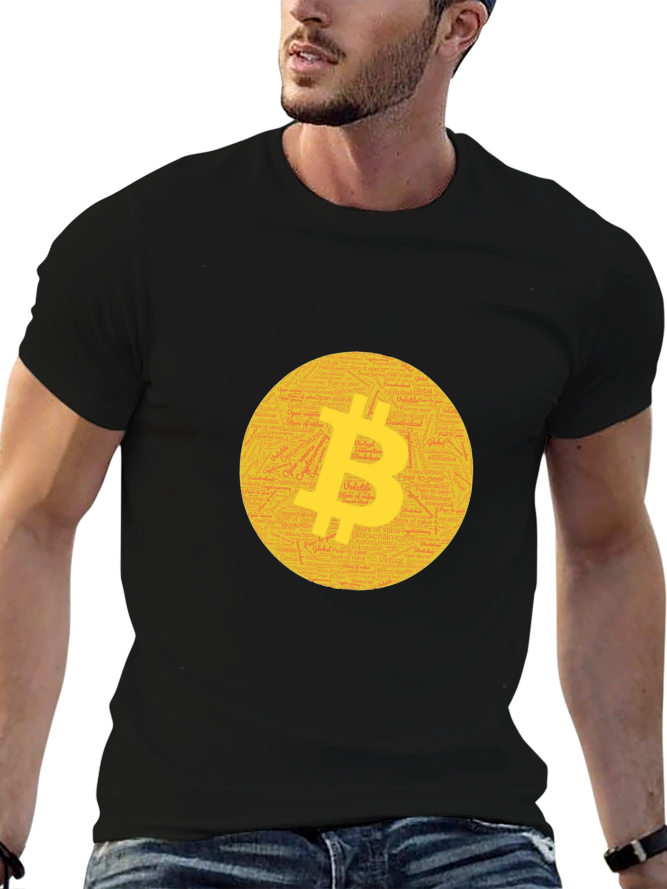Bitcoin Crypto T-Shirt Black Tee
