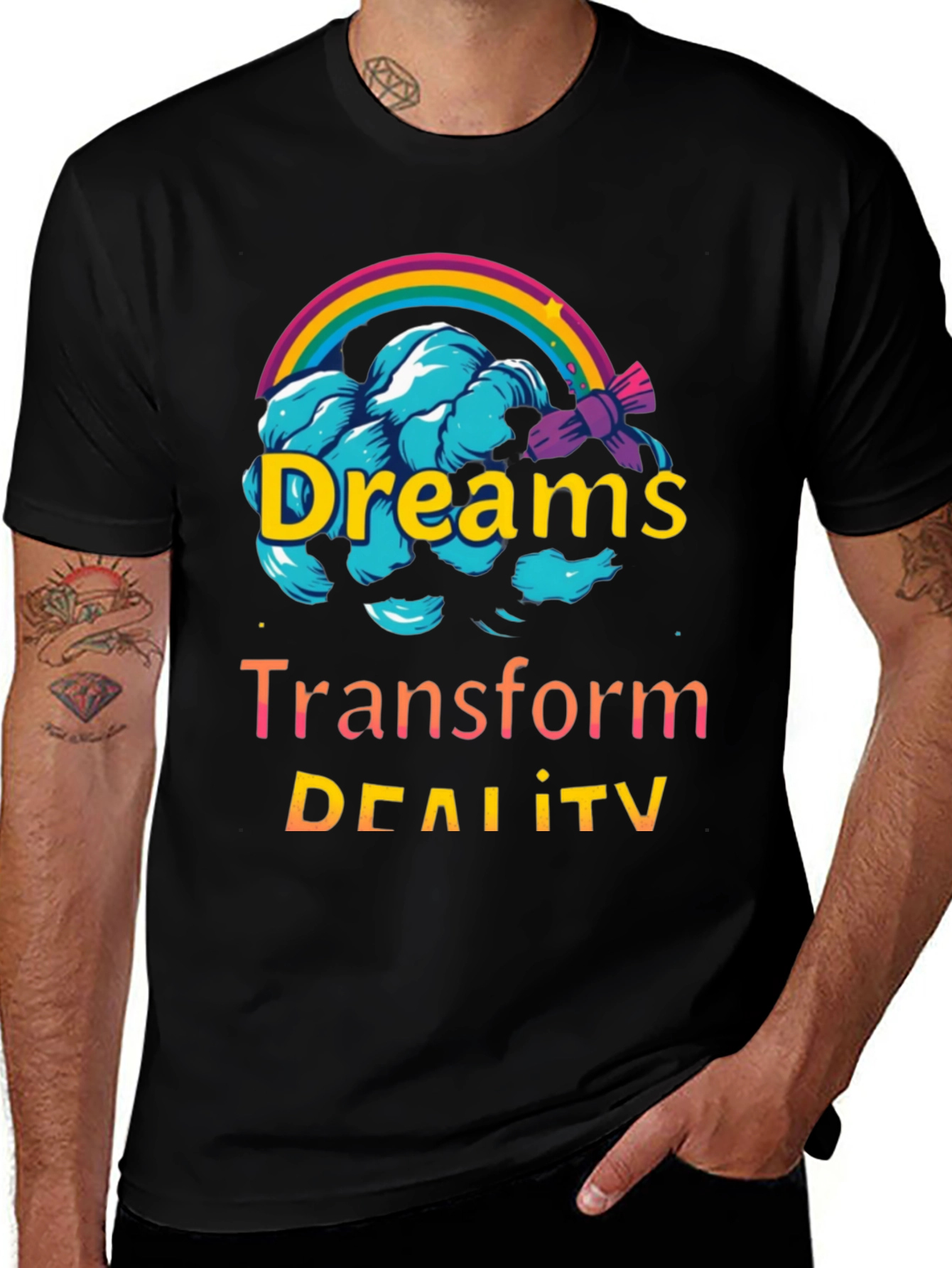 Dreams Transform Reality T-Shirt Cotton Stylish