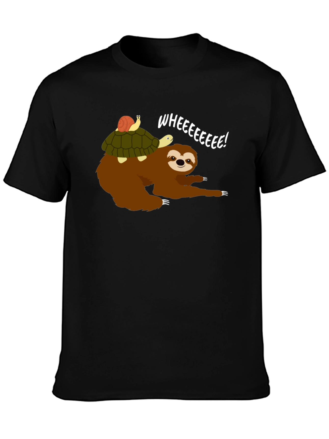 Sloth Riding Turtle Graphic Tee